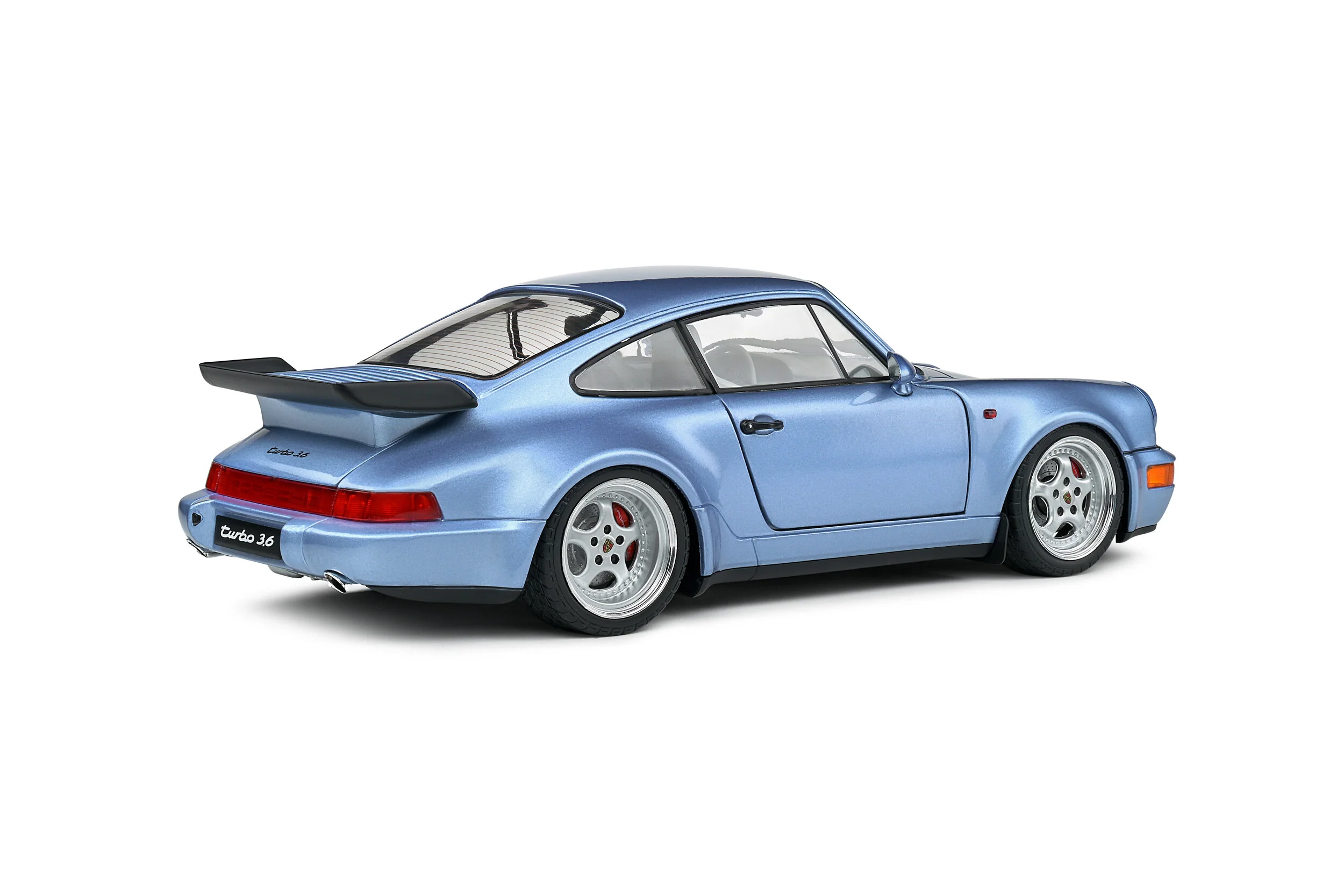 Solido 1990 Porsche 911 (964) Turbo Horizon Blue Metallic 1:18 - Image 4