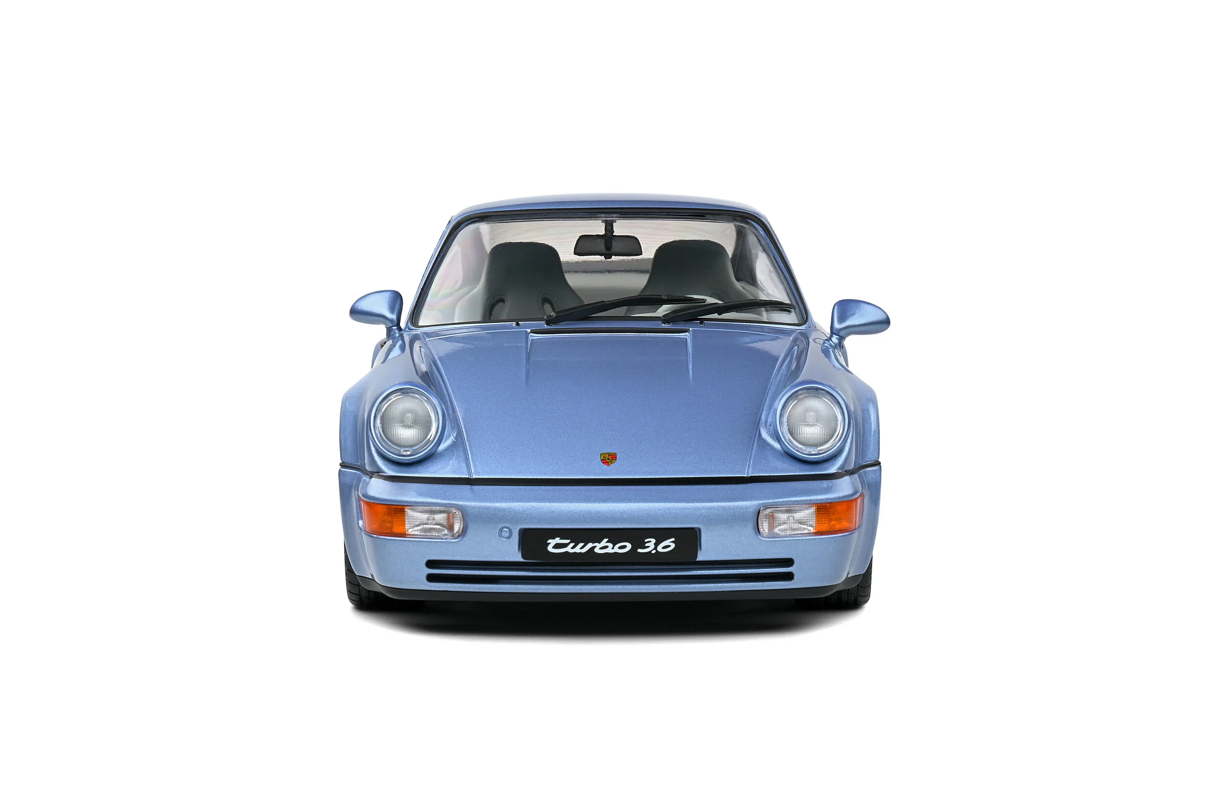 Solido 1990 Porsche 911 (964) Turbo Horizon Blue Metallic 1:18 - Image 6