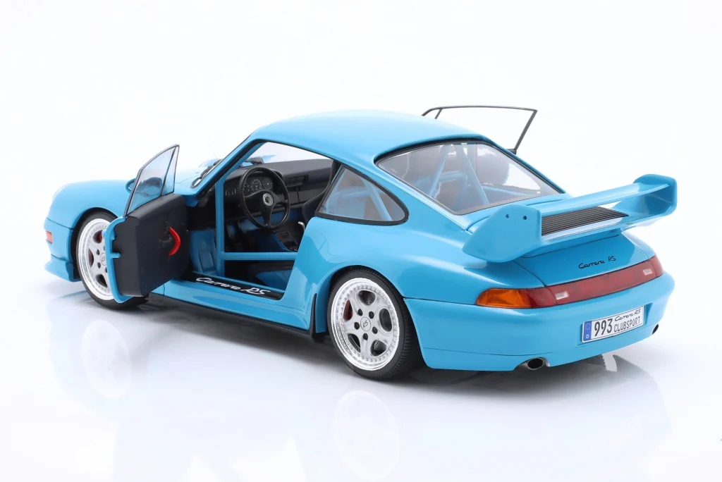 Solido 1997 Porsche 911 (993) Clubsport Riviera Blue 1:18 - Image 5
