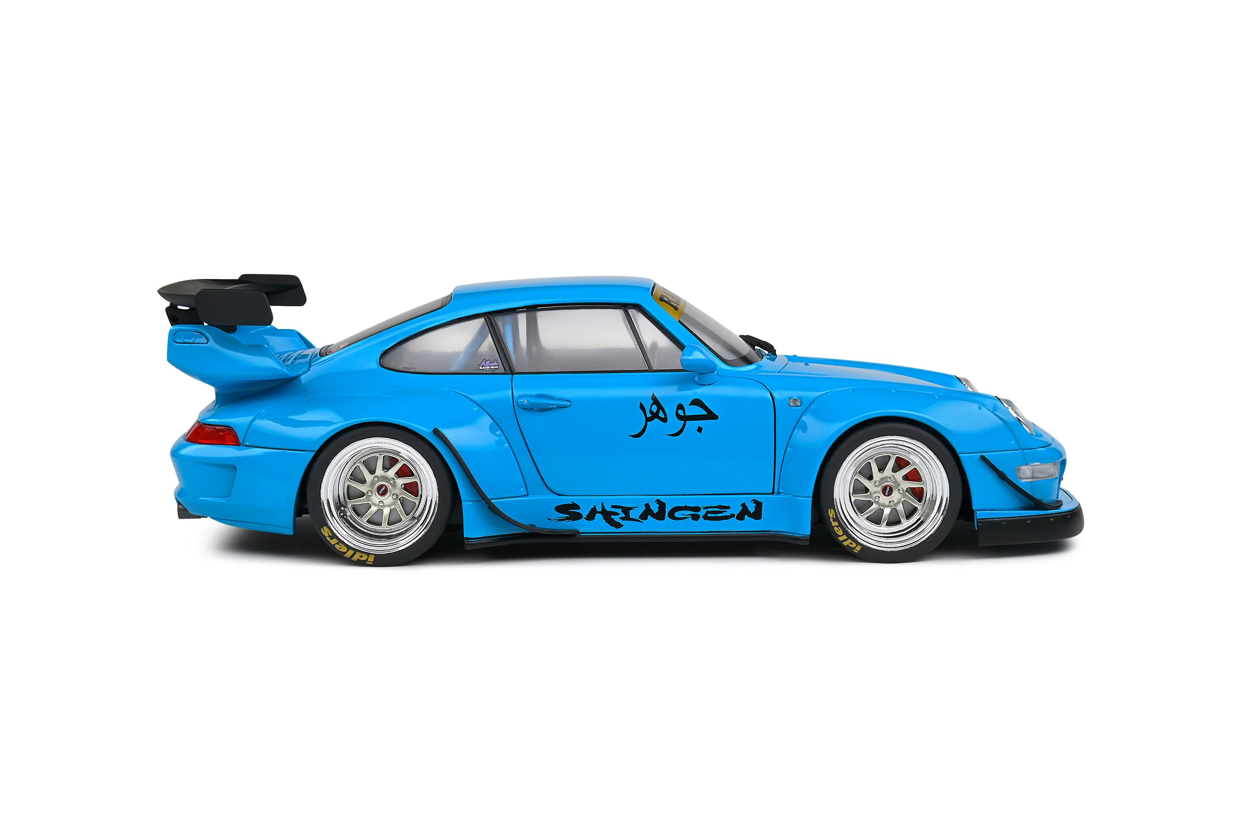 Solido 2018 Porsche 993 RWB Bodykit Shingen Blue 1:18 - Image 5