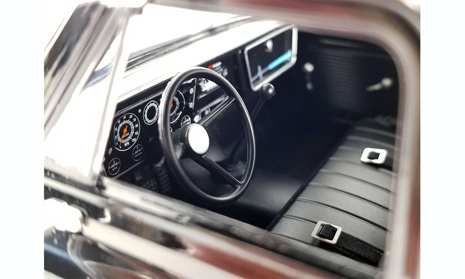 Acme 1967 Chevrolet C30 Ramp Truck The Heartbeat of America Black 1:18 - Image 4