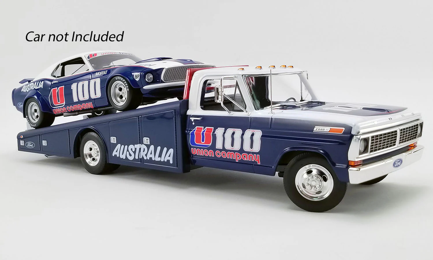 Acme 1970 Ford F-350 Ramp Truck U100 Allan Moffat - DDA Exclusive Blue & White 1:18 - Image 5