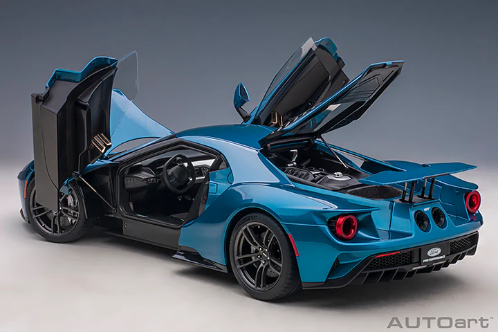 AUTOart 2017 Ford GT Liquid Blue 1:12 - Image 14