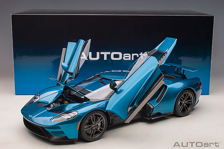AUTOart 2017 Ford GT Liquid Blue 1:12 - Image 19