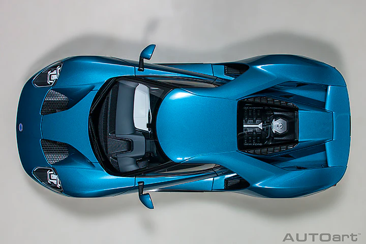 AUTOart 2017 Ford GT Liquid Blue 1:12 - Image 7
