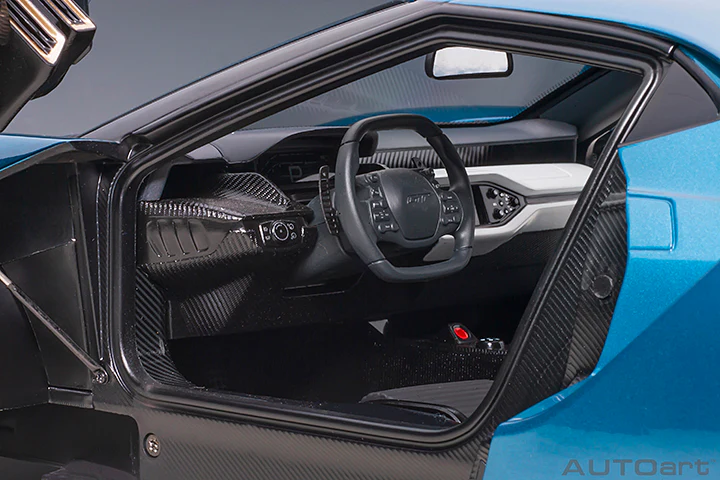 AUTOart 2017 Ford GT Liquid Blue 1:12 - Image 8