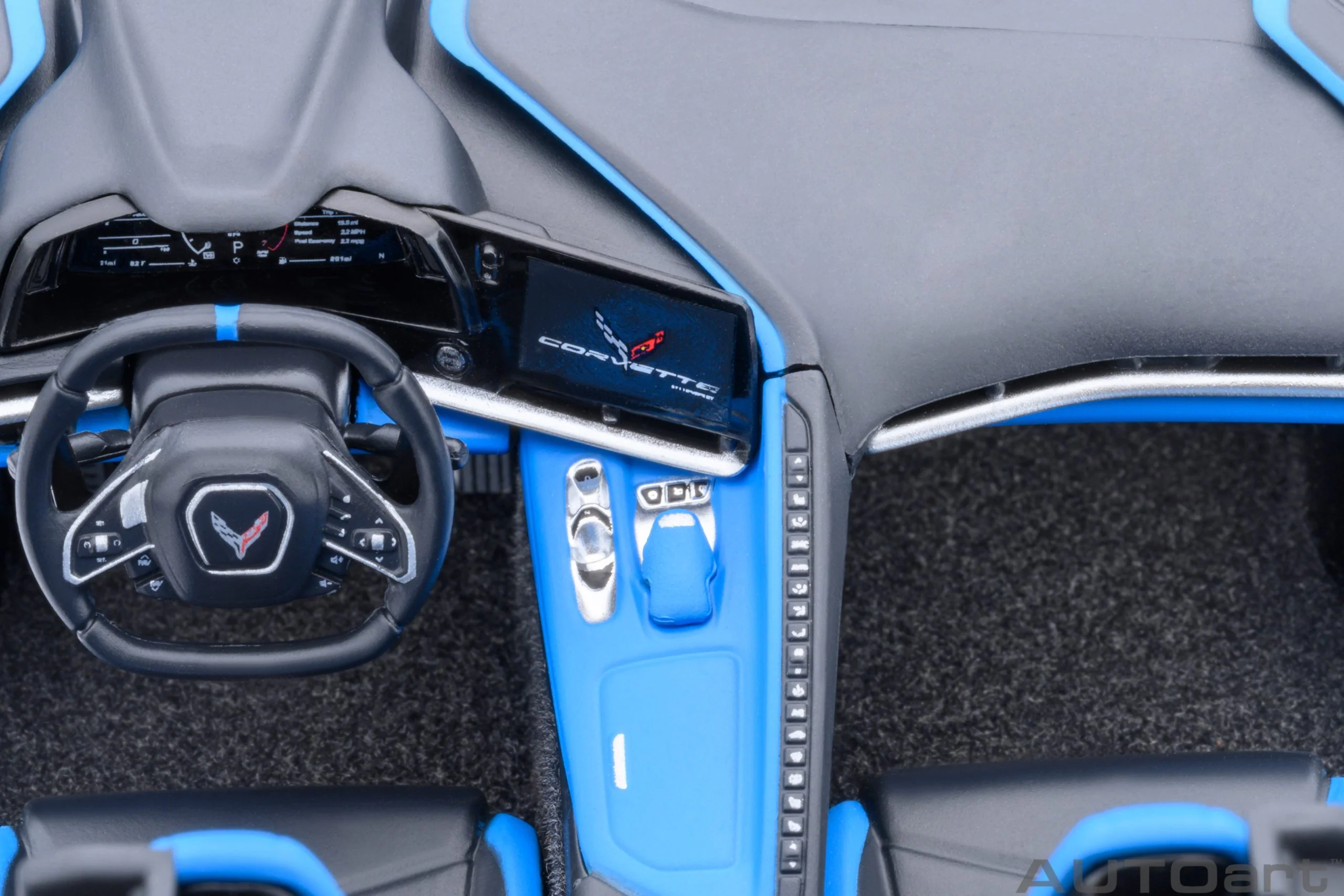 AUTOart 2020 Chevy Corvette C8 Z51 Ceramic Matrix Grey Metallic 1:18 - Image 15