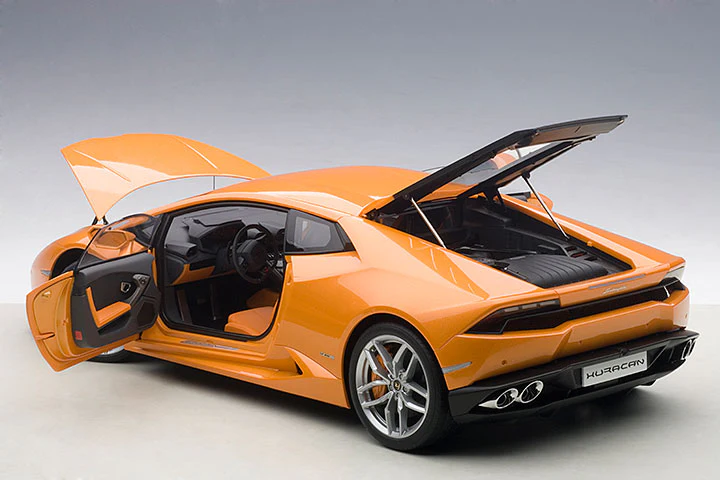 AUTOart Lamborghini Huracan LP610-4 Arancio Borealis 4-Layer (Pearl Orange Metallic) 1:12 - Image 14