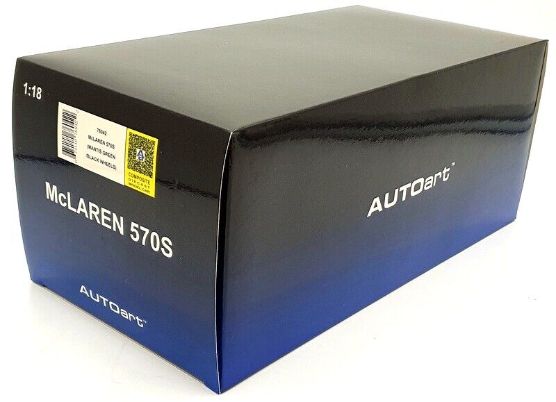AUTOart Mclaren 570S Coupe Mantis Green w/ Black Wheels 1:18 - Image 11