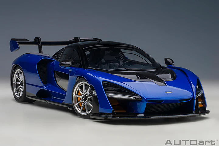 AUTOart Mclaren Senna Trophy Kyanos Blue 1:18 - Image 11