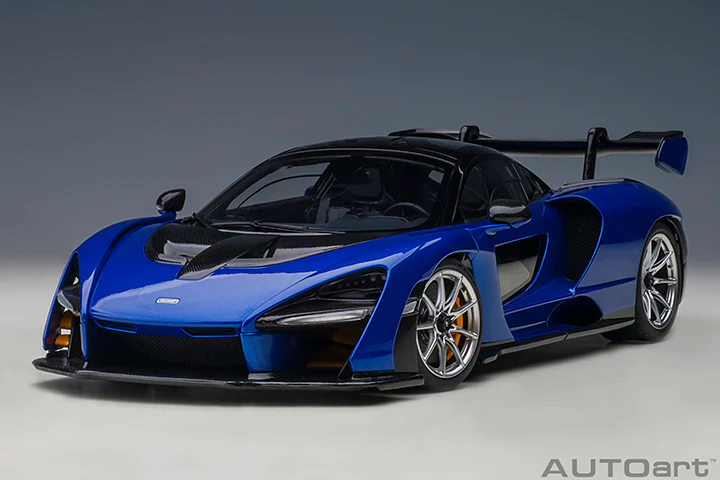 AUTOart Mclaren Senna Trophy Kyanos Blue 1:18 - Image 12