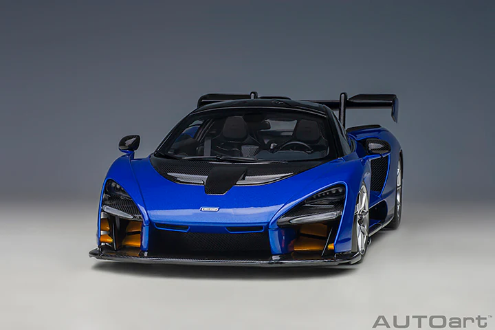 AUTOart Mclaren Senna Trophy Kyanos Blue 1:18 - Image 13