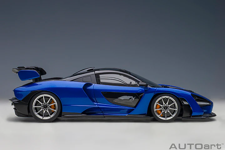AUTOart Mclaren Senna Trophy Kyanos Blue 1:18 - Image 4