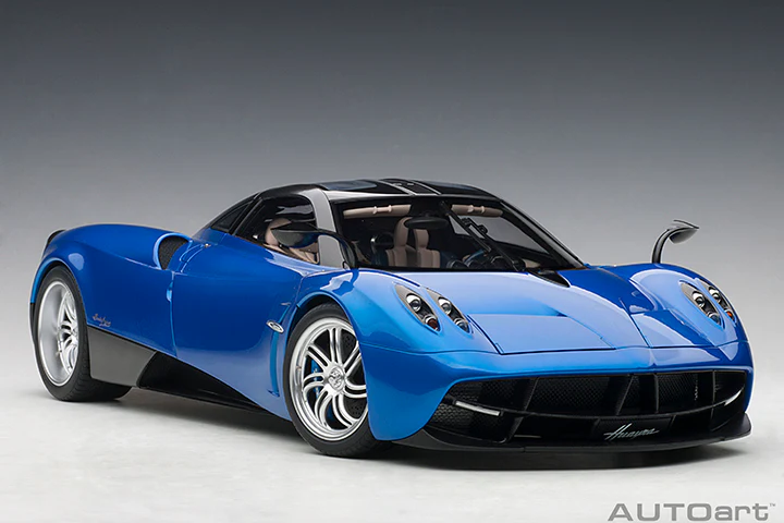 AUTOart Pagani Huayra Blue Metallic w/ Silver Wheels 1:12 - Image 12