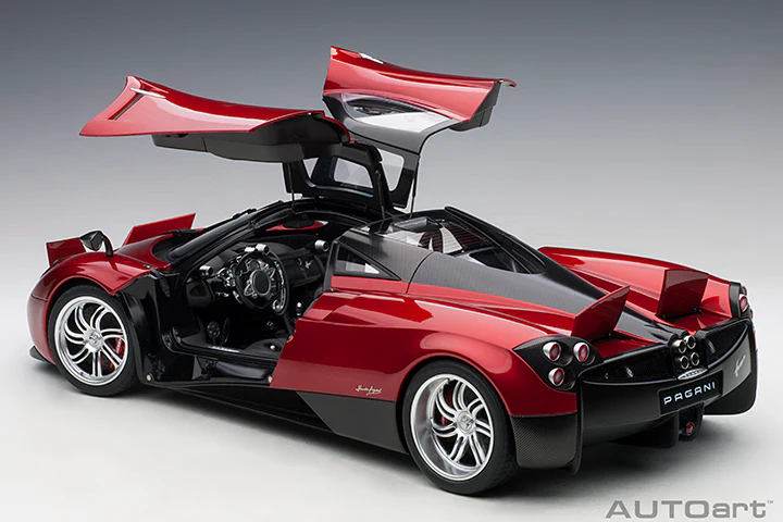 AUTOart Pagani Huayra Red Metallic w/ Silver Wheels 1:12 - Image 11
