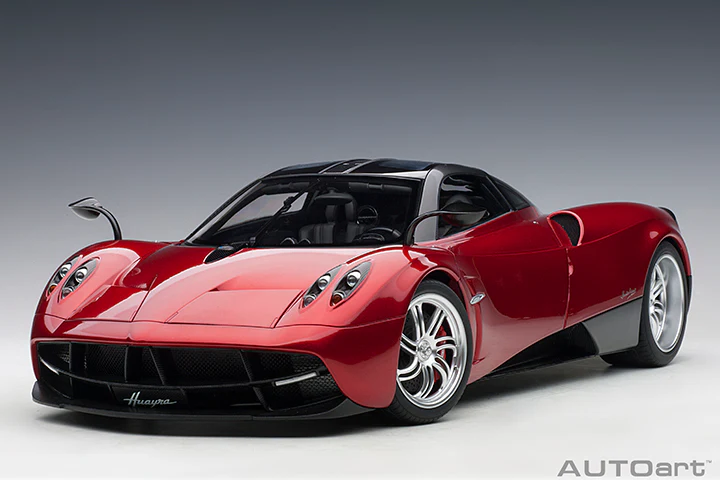 AUTOart Pagani Huayra Red Metallic w/ Silver Wheels 1:12 - Image 13