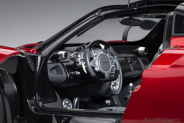 AUTOart Pagani Huayra Red Metallic w/ Silver Wheels 1:12 - Image 7