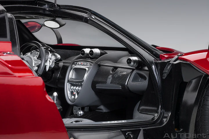 AUTOart Pagani Huayra Red Metallic w/ Silver Wheels 1:12 - Image 8