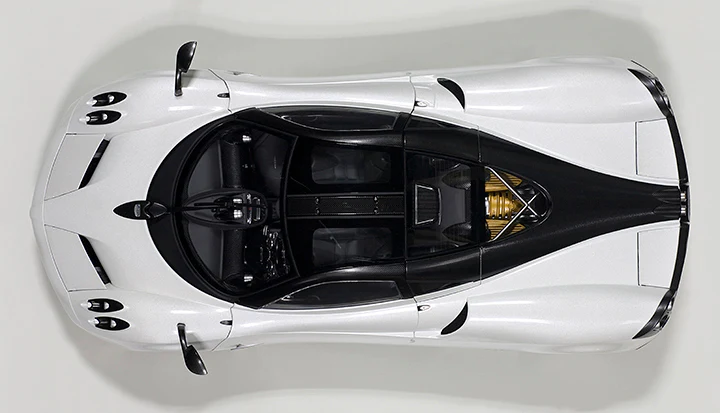 AUTOart Pagani Huayra White w/ Chrome Wheels 1:12 - Image 8