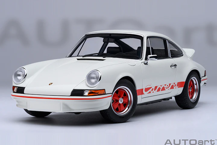AUTOart Porsche 911 Carrera 2.7 RS Grand Prix White w/ Red Deco and Wheels 1:18 - Image 19