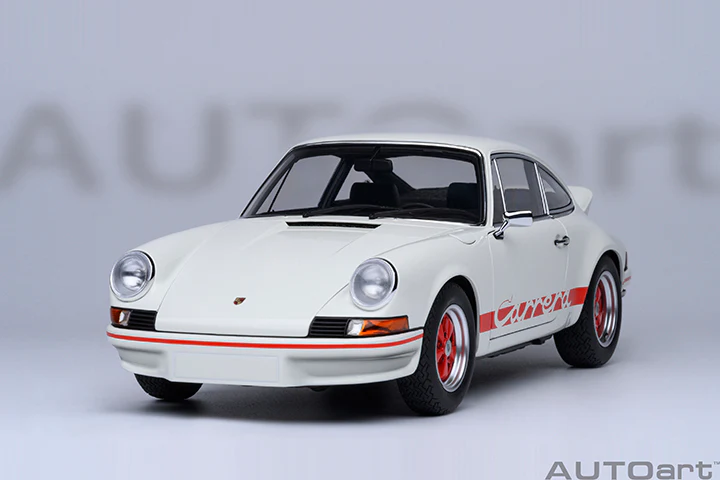 AUTOart Porsche 911 Carrera 2.7 RS Grand Prix White w/ Red Deco and Wheels 1:18 - Image 20