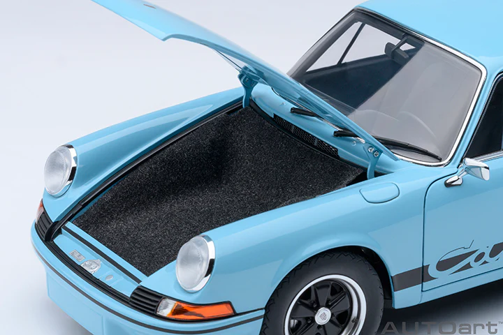 AUTOart Porsche 911 Carrera 2.7 RS Gulf Blue w/ Black Deco and Wheels 1:18 - Image 15
