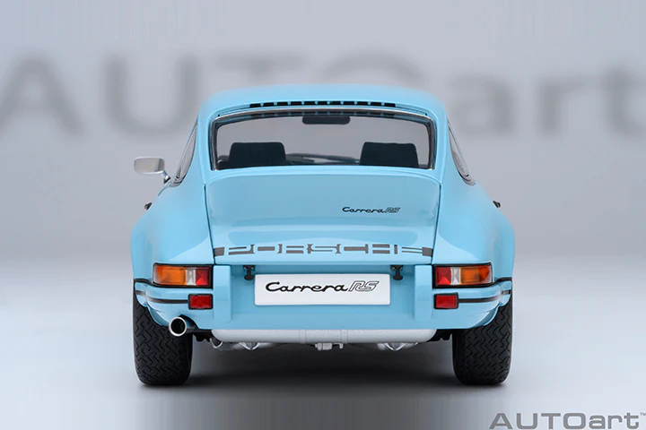 AUTOart Porsche 911 Carrera 2.7 RS Gulf Blue w/ Black Deco and Wheels 1:18 - Image 6