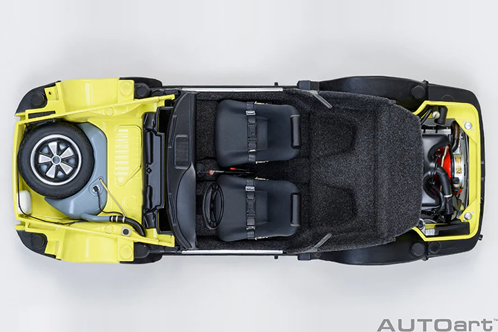 AUTOart Porsche 911 Carrera 2.7 RS Light Yellow w/ Green Deco and Wheels 1:18 - Image 17