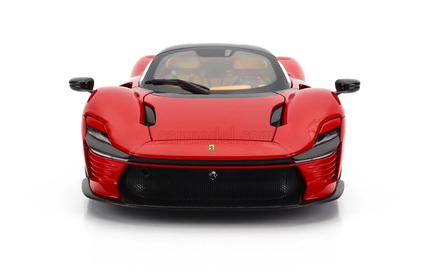 Bburago 2022 Ferrari Daytona SP3 Closed (Removable) Roof Rossa Corsa Ferrari Red 1:18 - Image 13