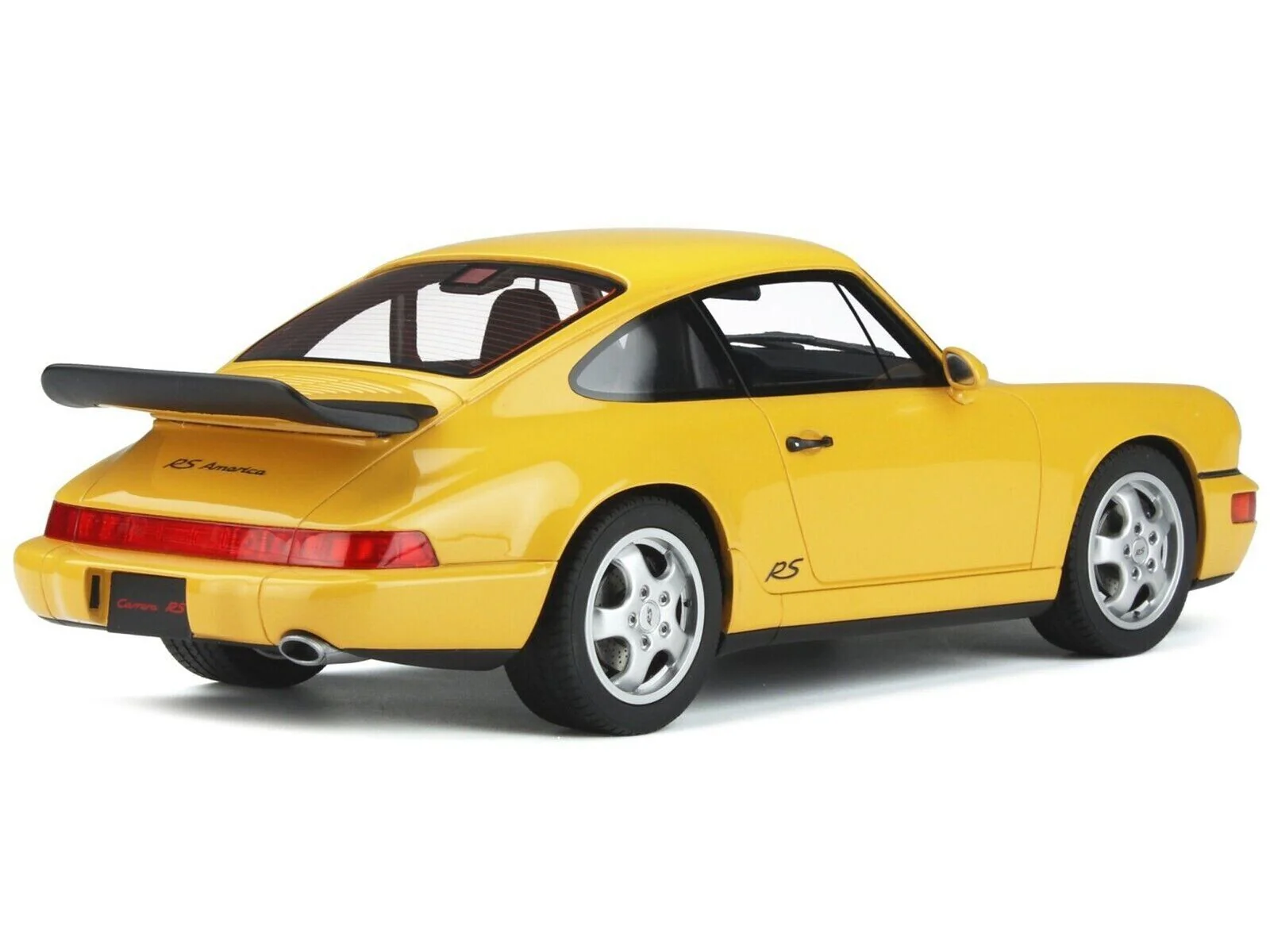 GT Spirit 1993 Porsche 911 Carrera (964) RS America Yellow 1:18 Resin - Image 3