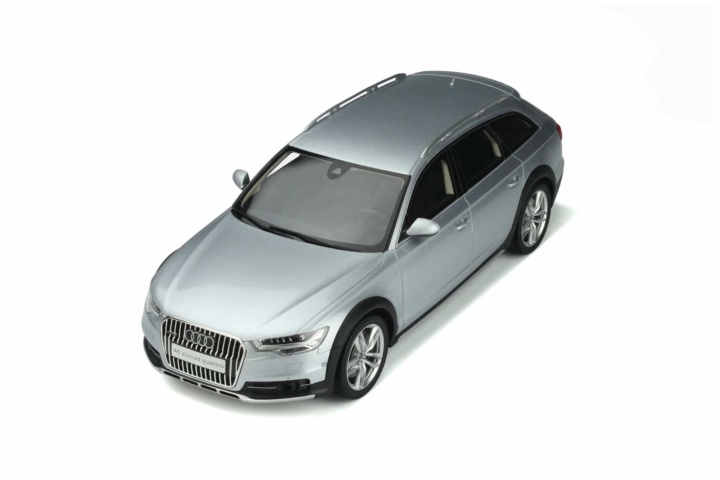GT Spirit 2019 Audi A6 (C7) Allroad Quattro Avant Floret Silver Metallic 1:18 - Image 6