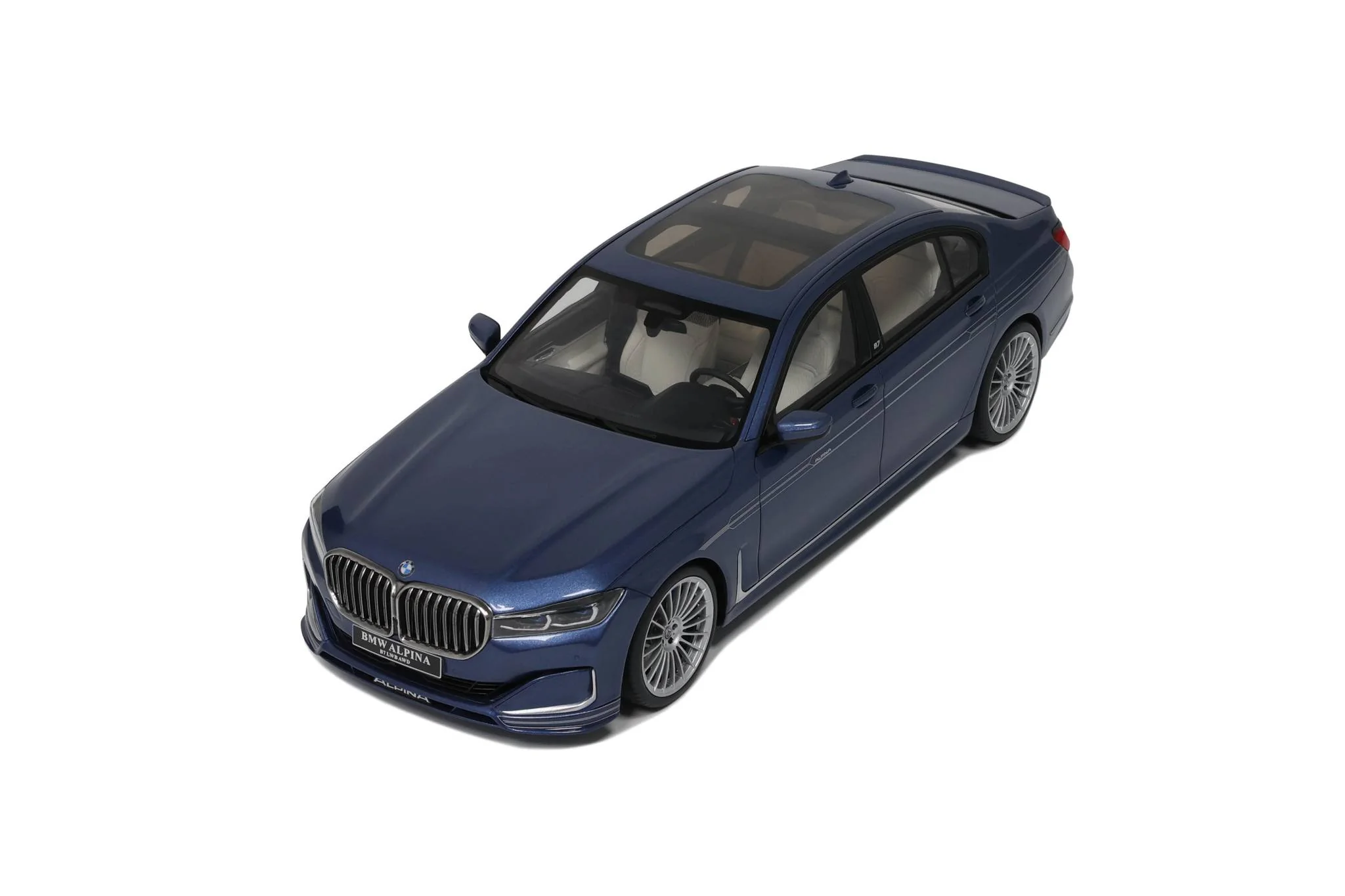 GT Spirit 2022 Alpina B7 Sedan 7 Series Blue 1:18 - Image 10
