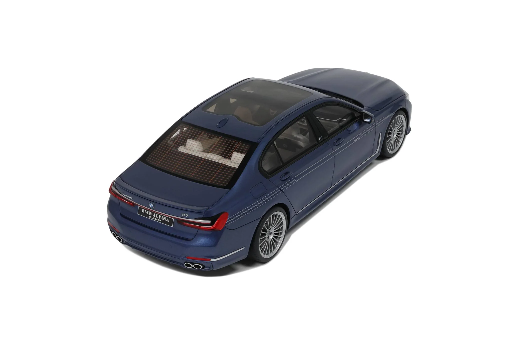 GT Spirit 2022 Alpina B7 Sedan 7 Series Blue 1:18 - Image 11