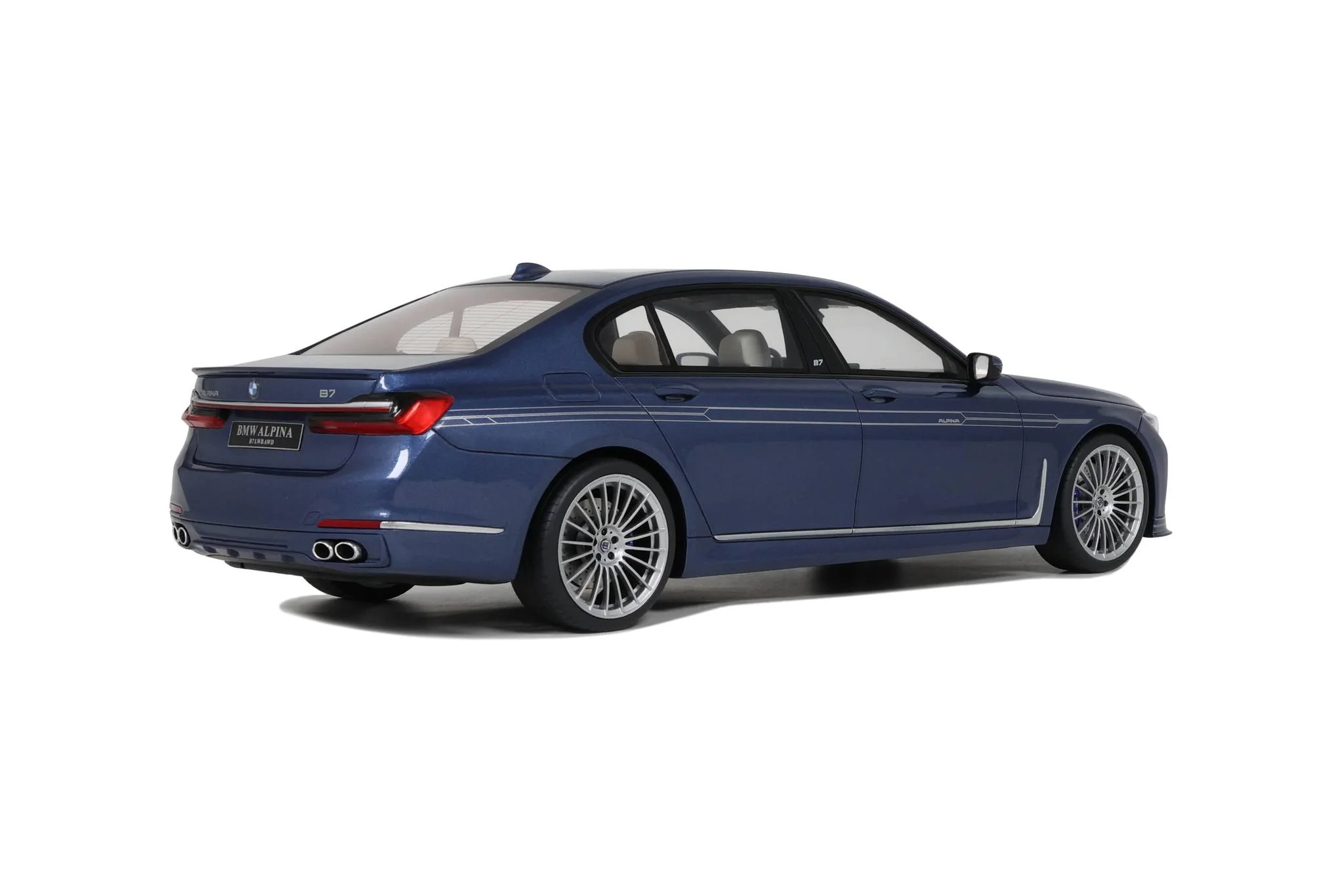 GT Spirit 2022 Alpina B7 Sedan 7 Series Blue 1:18 - Image 6