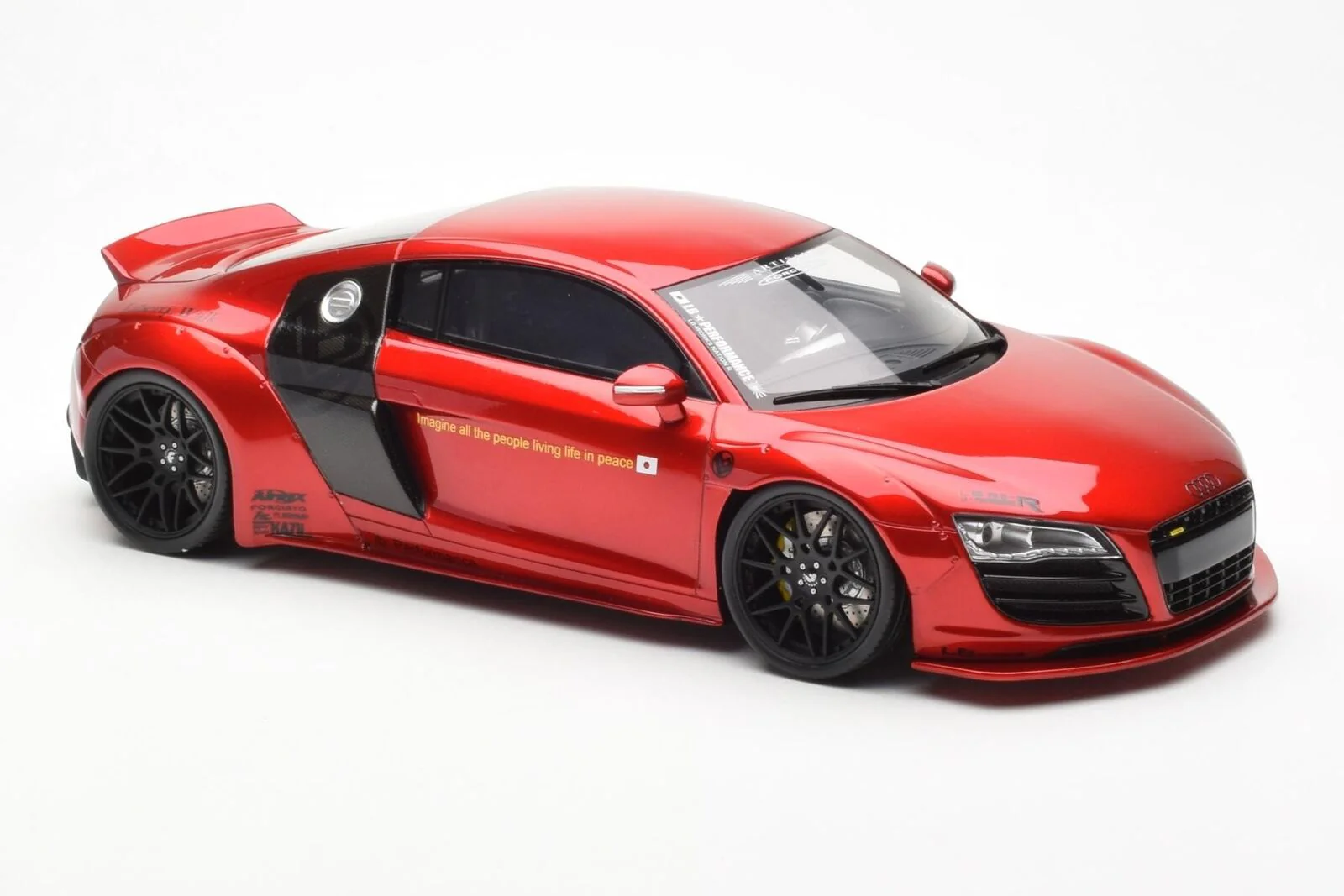 GT Spirit 2022 Audi R8 LB Works Candy Red 1:18 Resin - Image 4