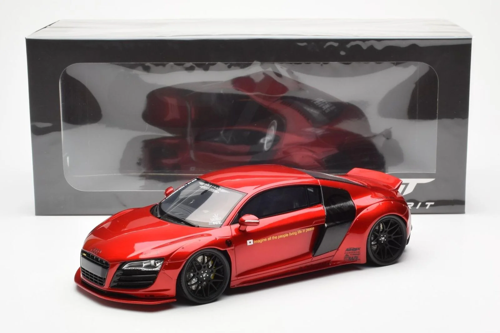 GT Spirit 2022 Audi R8 LB Works Candy Red 1:18 Resin - Image 6