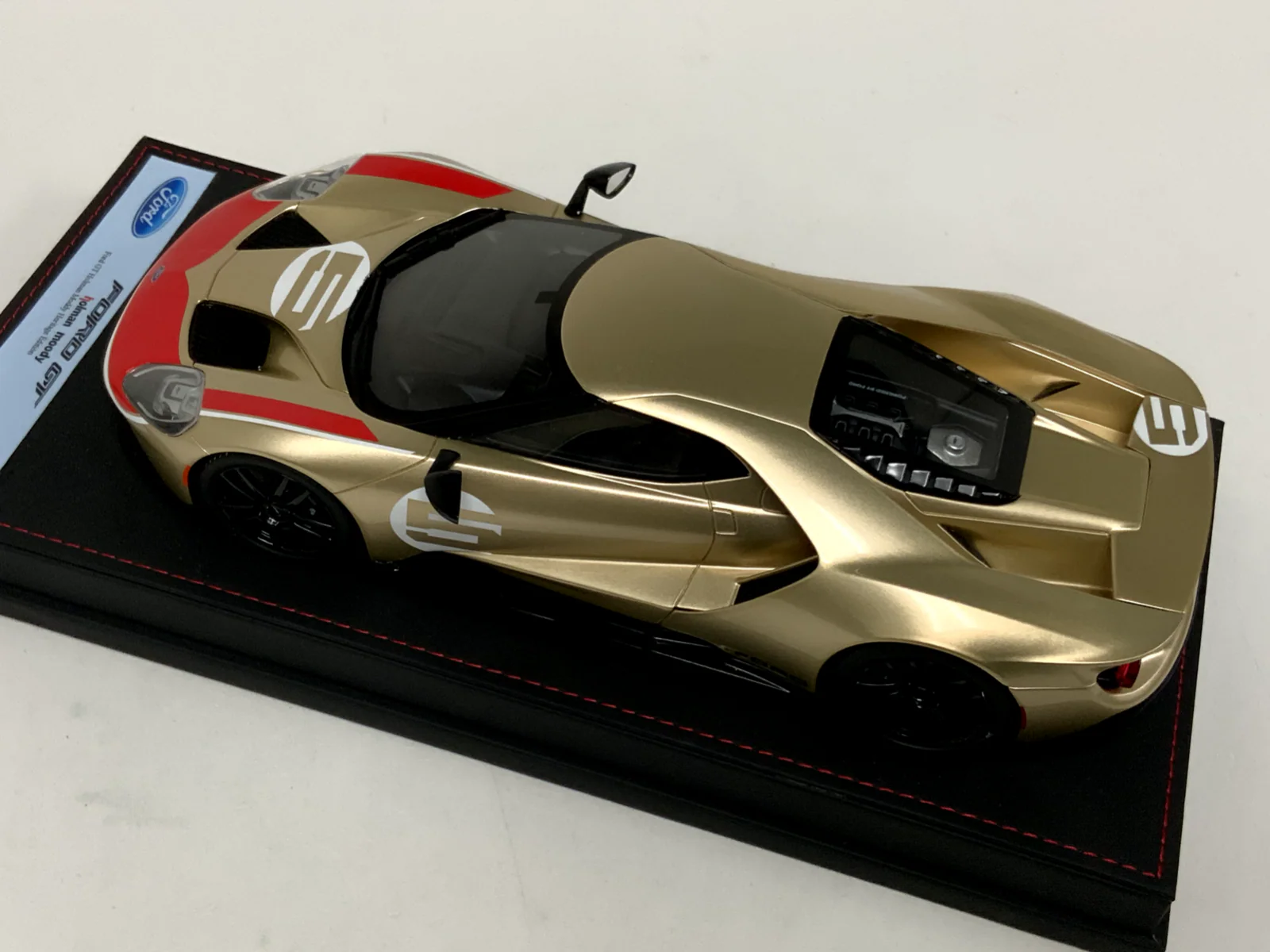 GT Spirit 2022 Ford GT Heritage Edition No 5 Holman Moody Gold 1:18 RESIN - Image 8