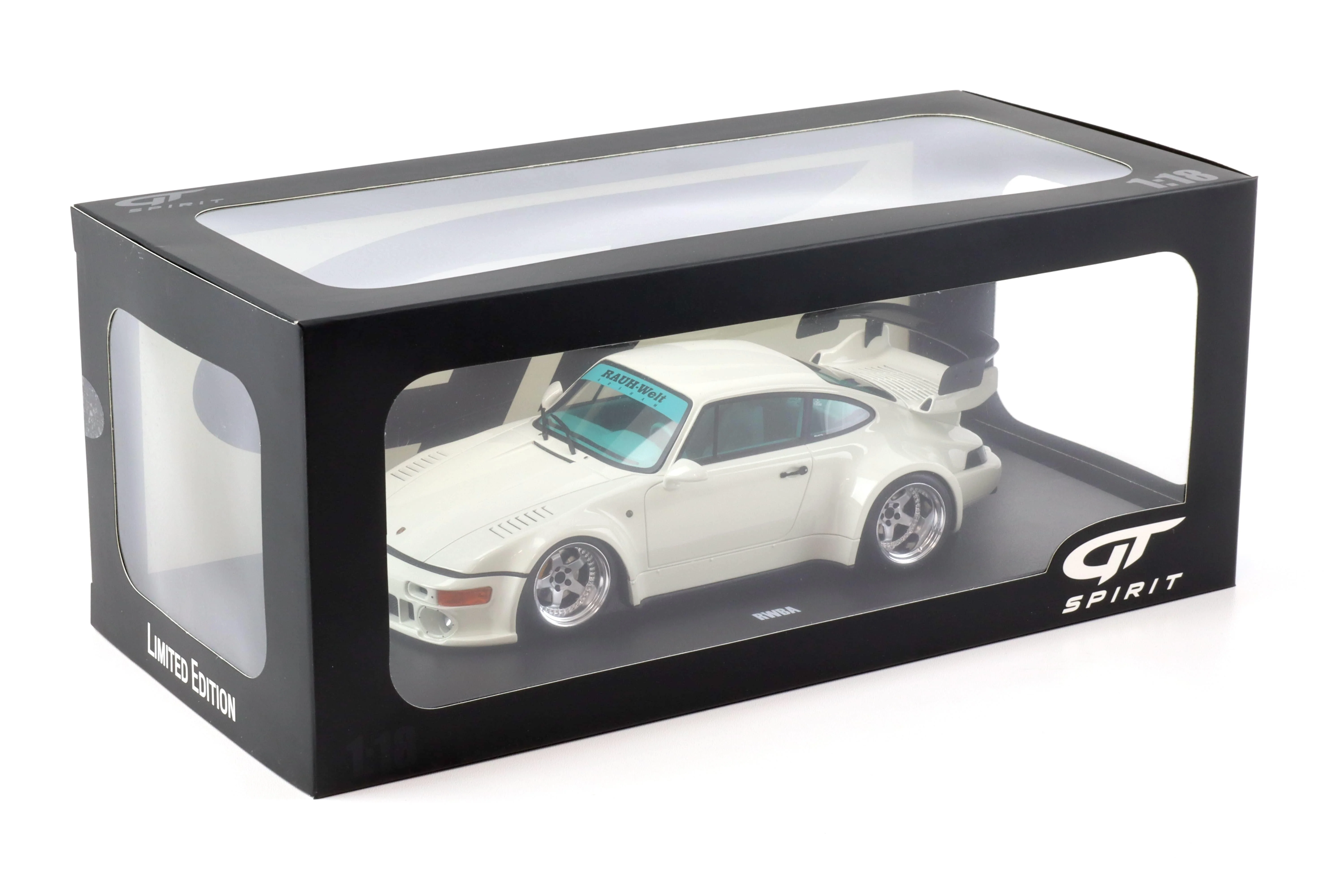 GT Spirit 2023 Porsche 911 964 Slantnose RWB RWBA Grand Prix White 1:18 - Image 4