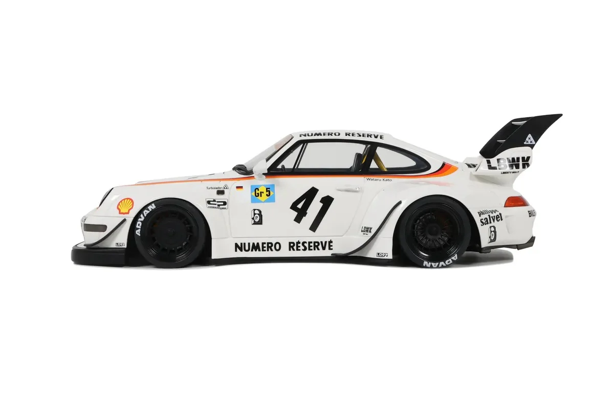 GT Spirit 2023 Porsche 911 993 RWB Bodykit Kato-San No 41 Racing 1:18 Resin - Image 3