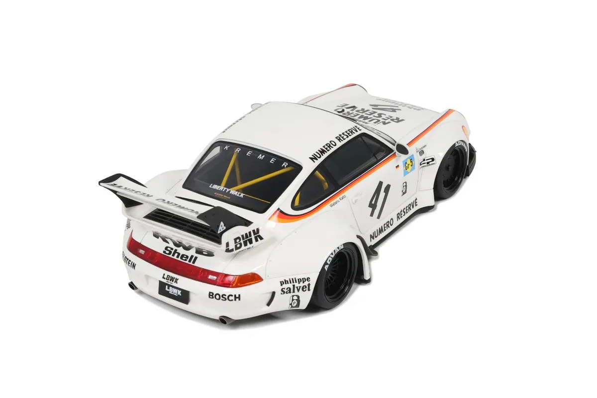 GT Spirit 2023 Porsche 911 993 RWB Bodykit Kato-San No 41 Racing 1:18 Resin - Image 8