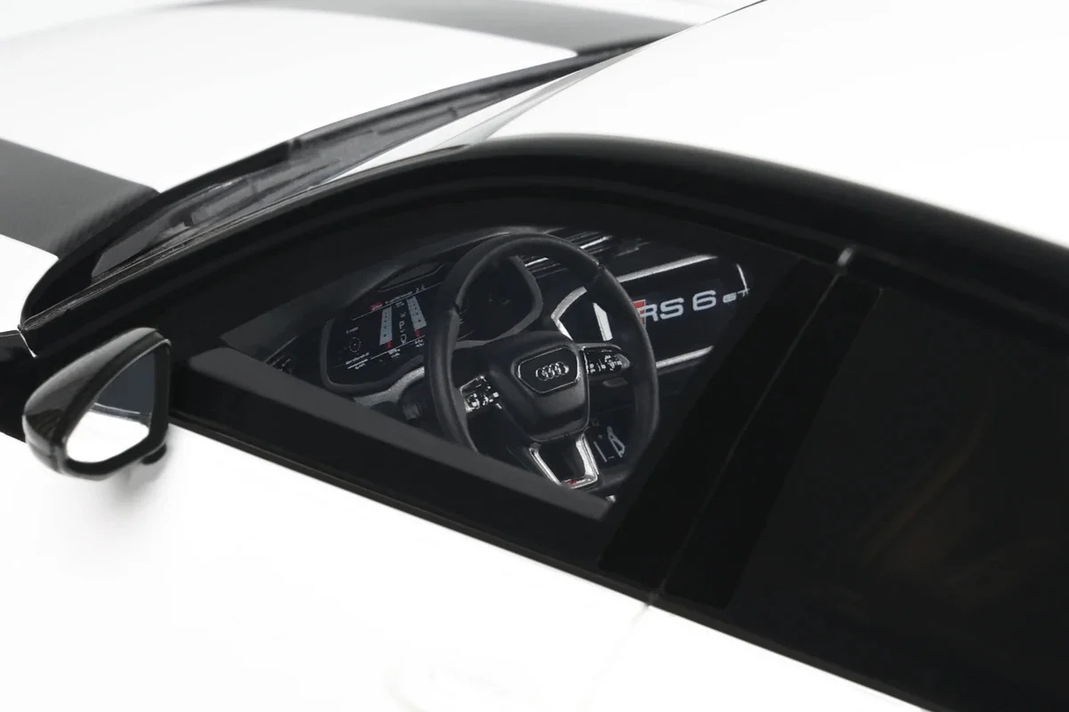 GT Spirit 2024 Audi RS6 Avant GT C8 Arkona White w/ Audisport Livery 1:18 - Image 10