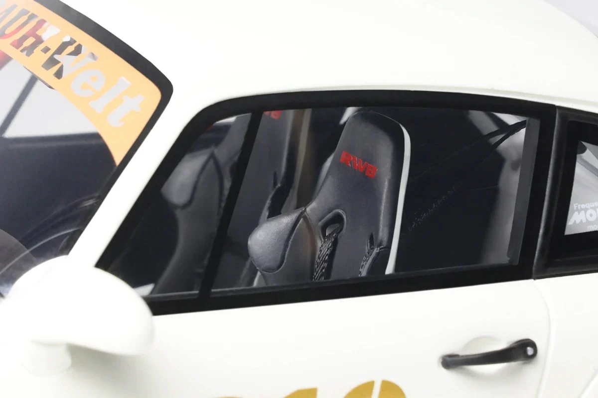 GT Spirit 2024 Porsche 911 964 RWB Natty Dread Jr White 1:18 - Image 14