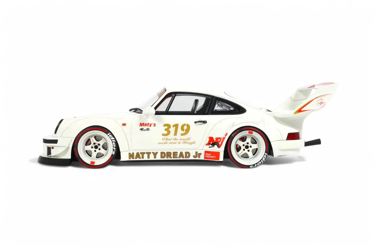 GT Spirit 2024 Porsche 911 964 RWB Natty Dread Jr White 1:18 - Image 7