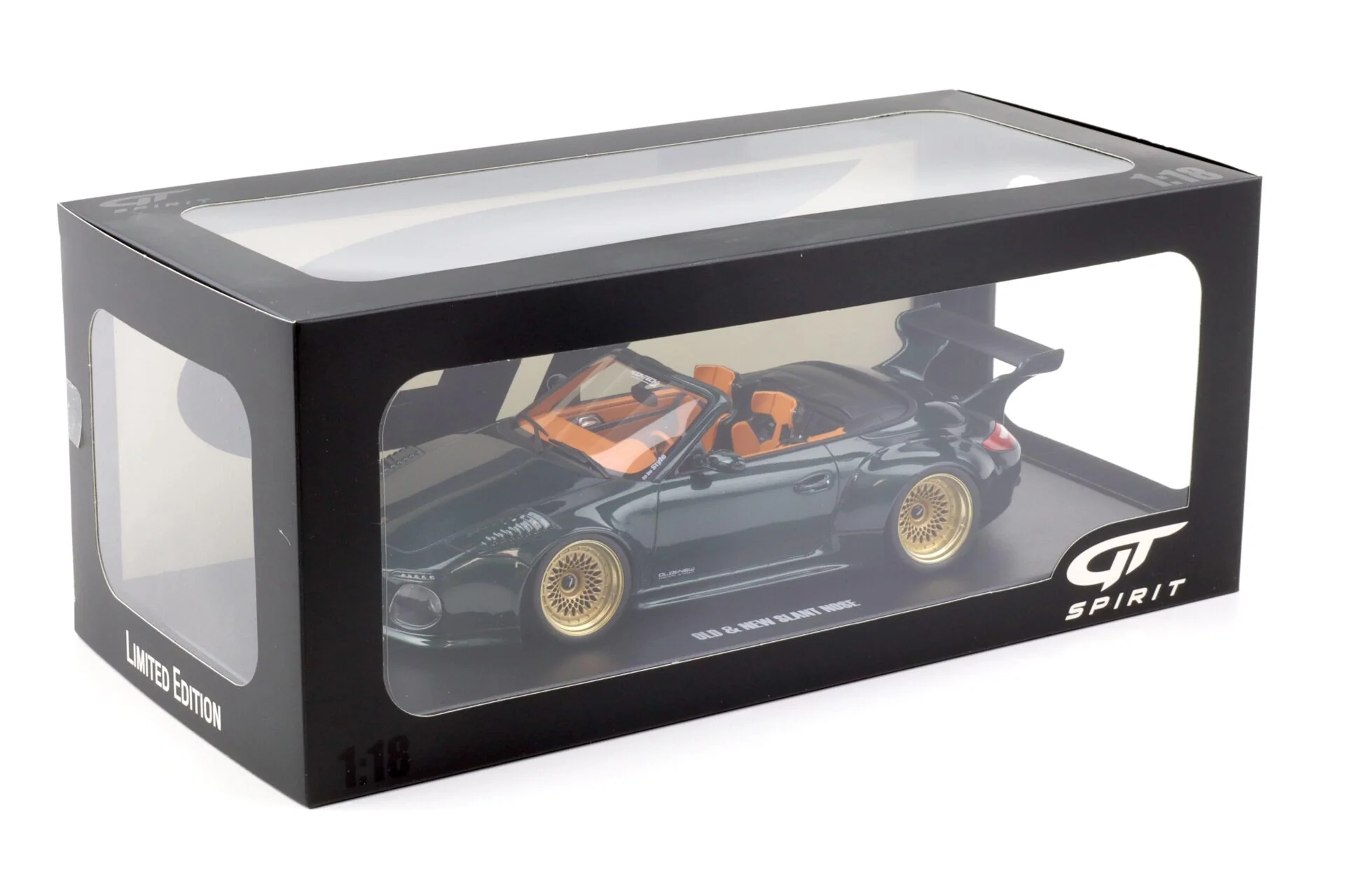 GT Spirit 2024 Porsche 911 997.2 Carbriolet Old & New Tokyo Auto Salon Dark Green - Image 4