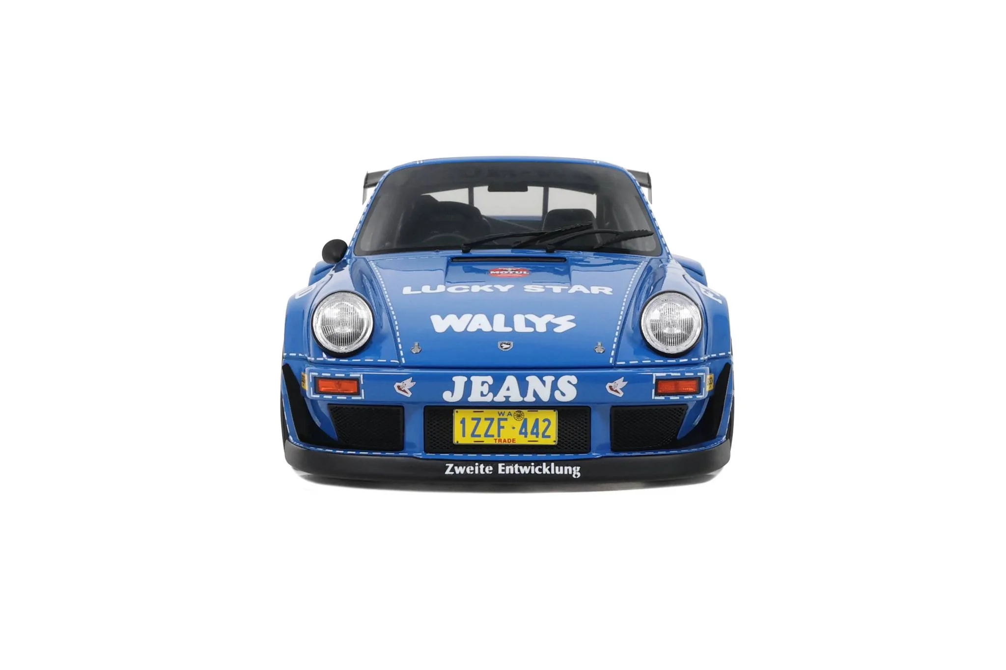 GT Spirit Porsche 911 964 RWB Osho Arrow Blue Jeans Rally Blue 1:18 Resin - Image 3