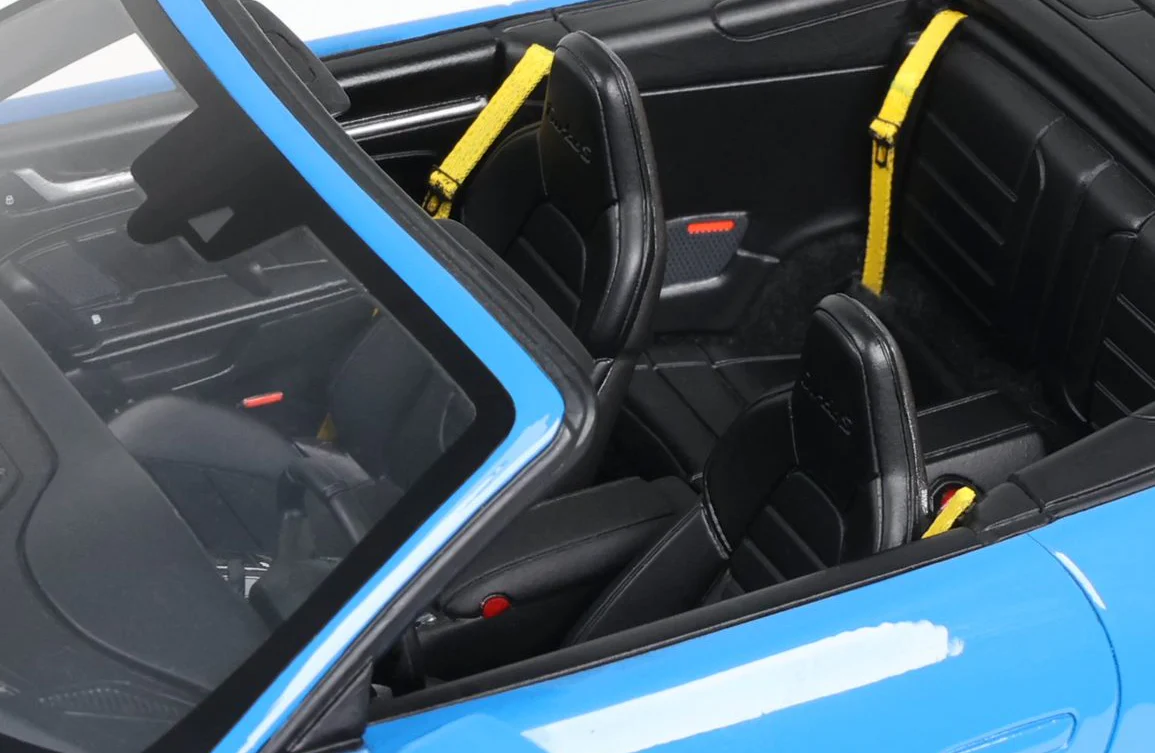 GT Spirit Porsche 911 992 Turbo S Cabriolet Shark Blue 1:18 Resin - Image 6