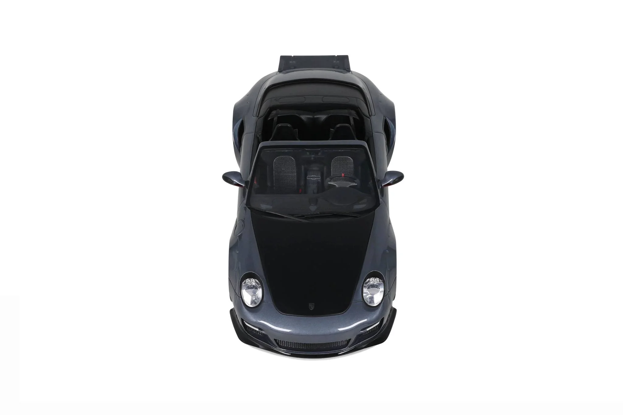 GT Spirit 2016 Porsche 911 997 Cabriolet LB Works Grey w/ Red Wheels 1:18 - Image 8