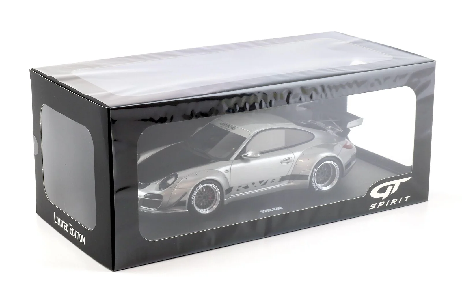 GT Spirit Porsche 911 997 RWB Abu Dhabi 2024 Silver 1:18 - Image 4