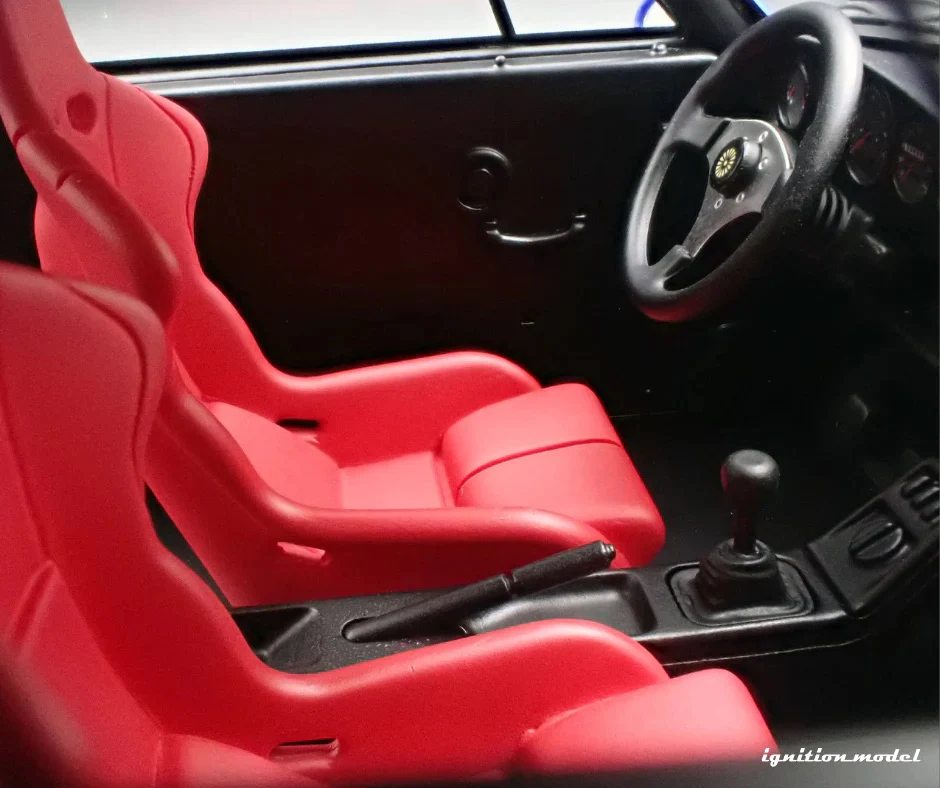 Ignition-Model Porsche 911 964 RWB w/ Whale Tail, Blue Metallic w/ Black Work Wheels 1:18 - Image 11