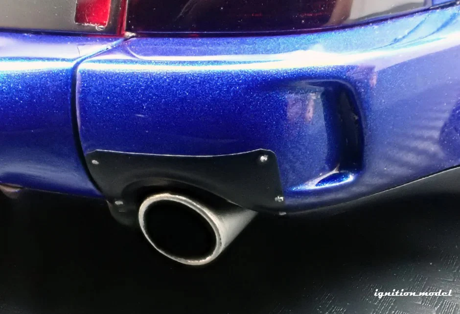 Ignition-Model Porsche 911 964 RWB w/ Whale Tail, Blue Metallic w/ Black Work Wheels 1:18 - Image 16